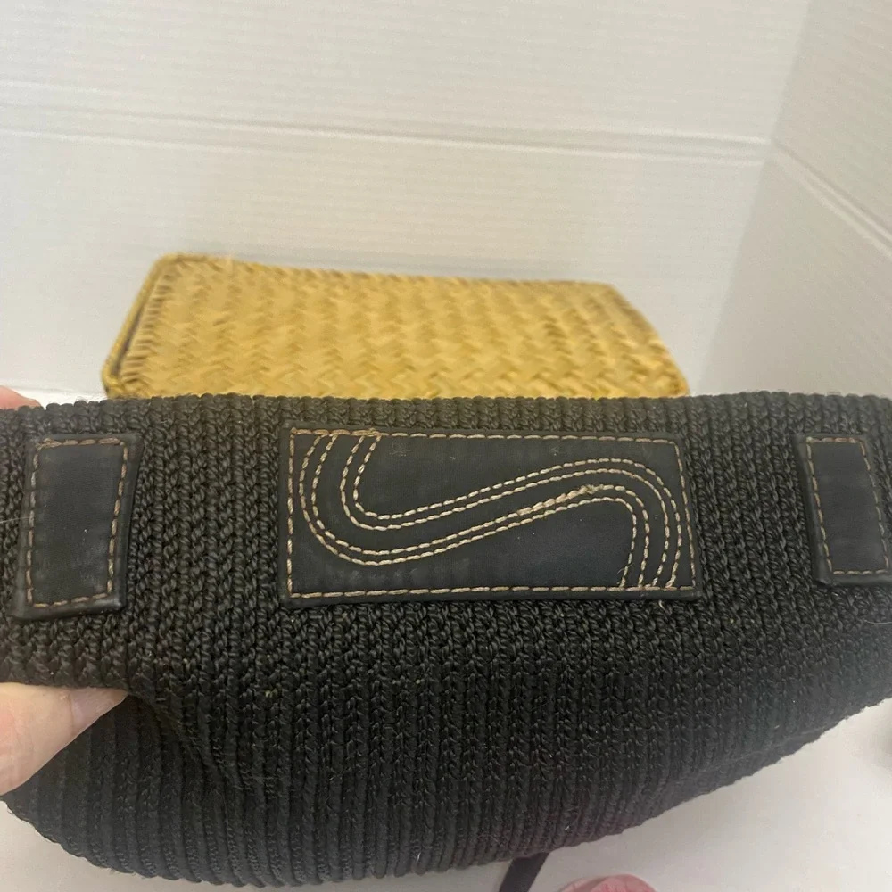 The Sak Black Knit Shoulder Bag